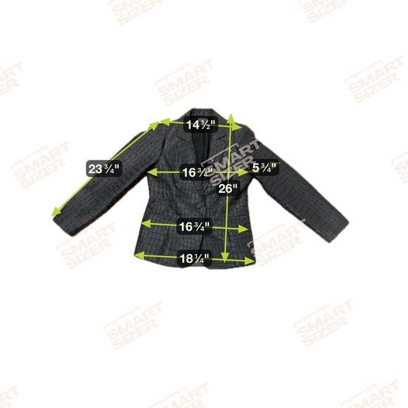 Chicos Sephia Croc Embossed blazer jacket Black Chicos size 0 Small - Picture 5 of 7
